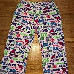 Fuzzy pj pants